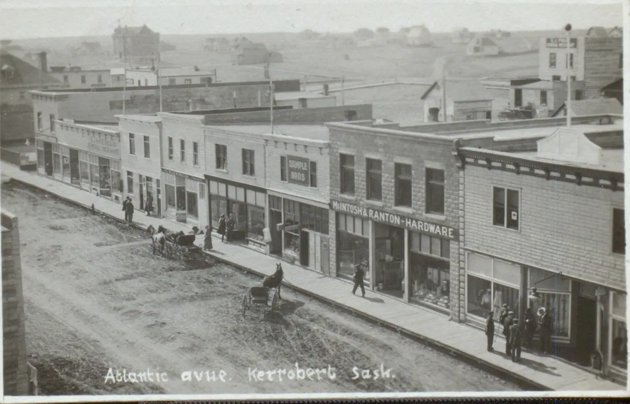 Atlantic Avenue, Kerrobert, about 1910