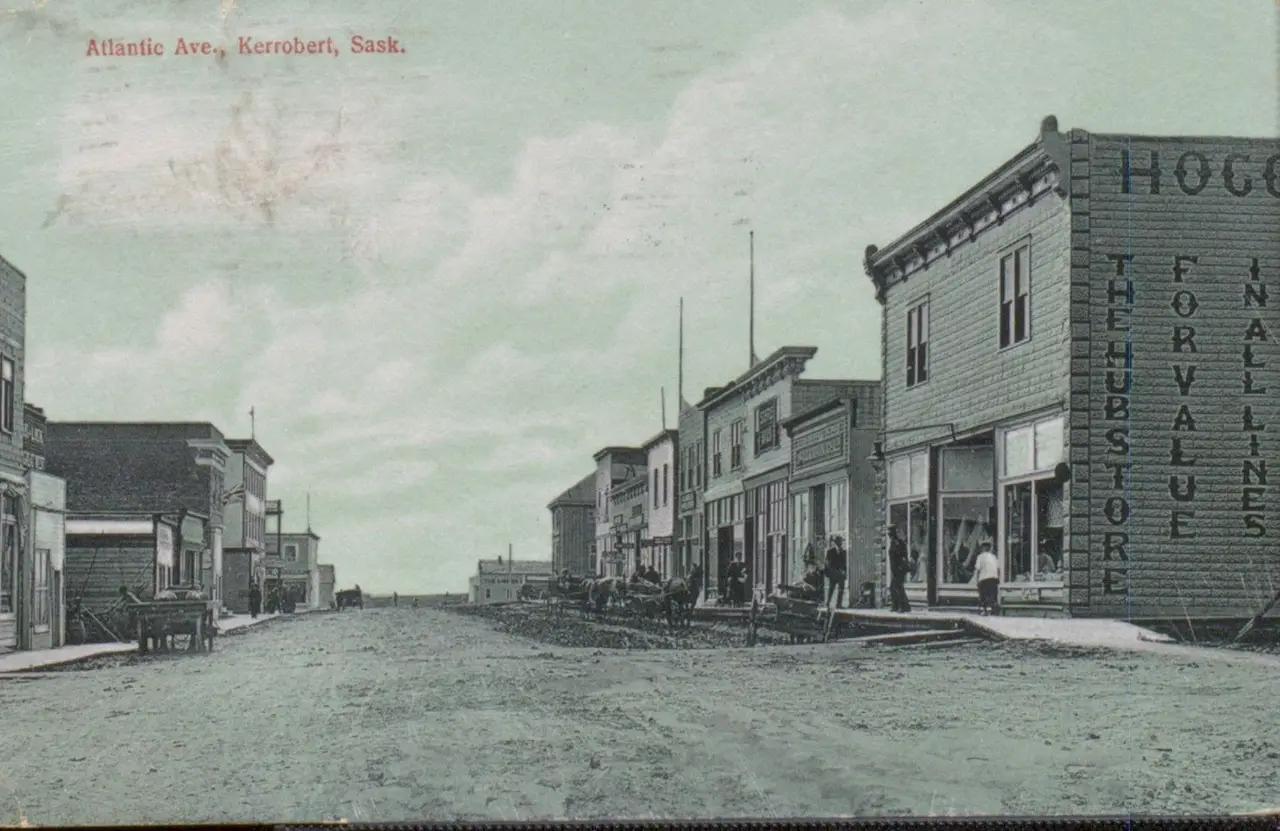 Atlantic Avenue, Kerrobert, about 1910